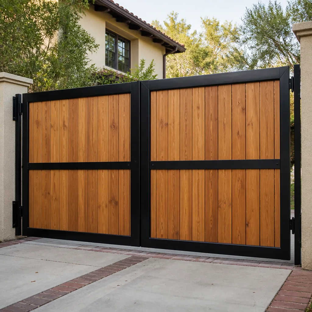 Wood & steel frame